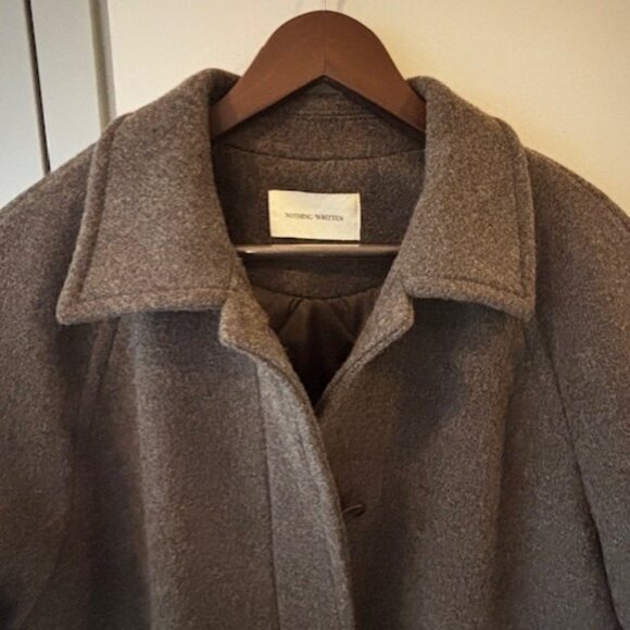 Nothing Written Chocolate Wool Coat - Picture 4 of 8